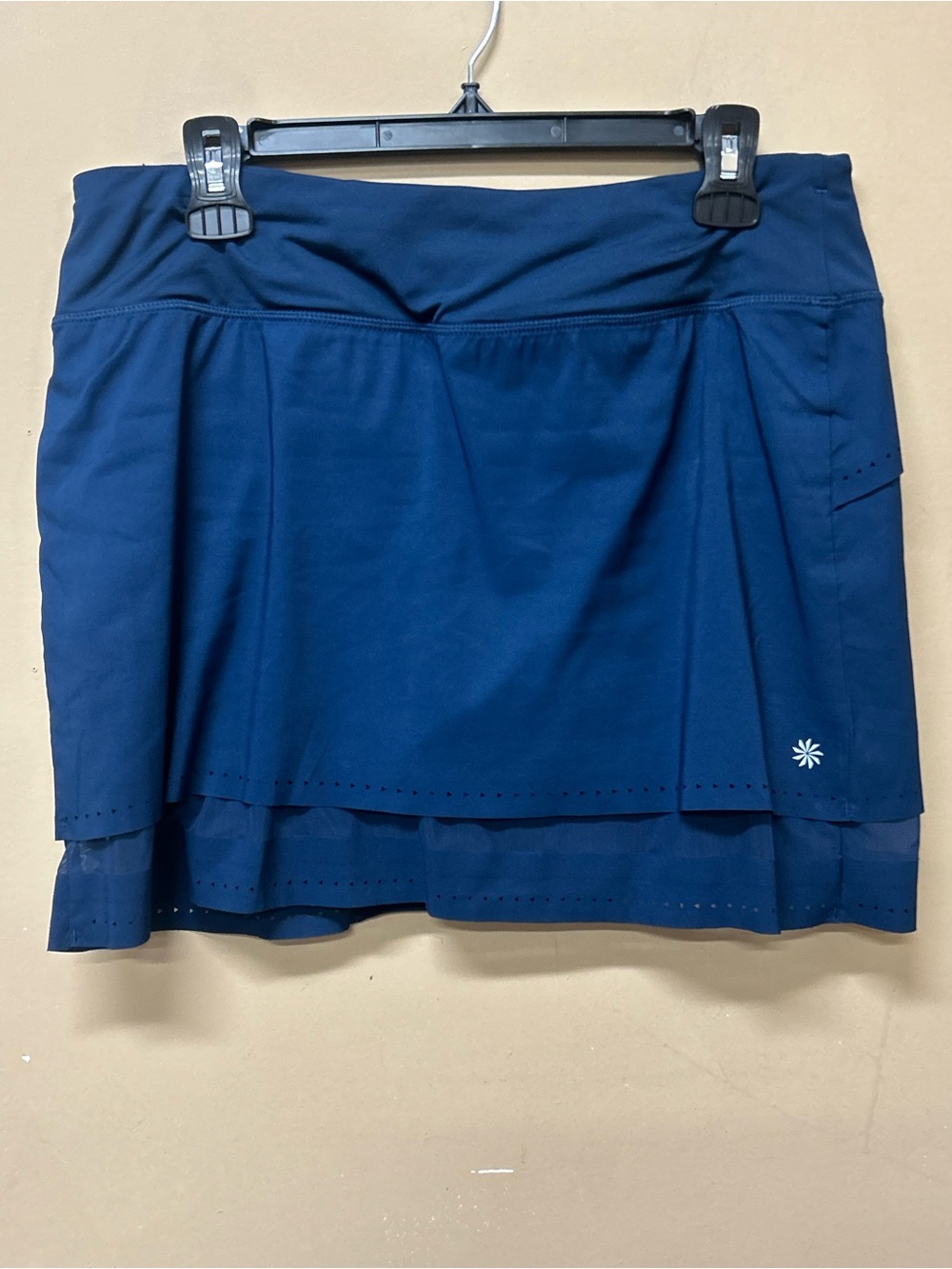 Athleta Laser Run Skort Blue Sz Medium Activewear Golf Tennis Pickleball Skirt